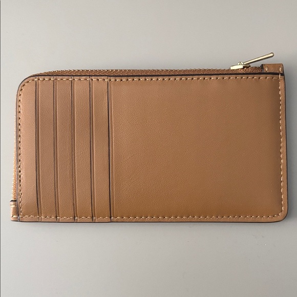 Coach New York Zip Card Case in Honey Brown - Picture 2 of 4